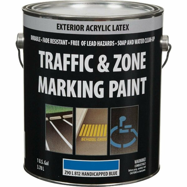 Traffic And Zone Traffic & Zone Handicap Blue Latex Gallon Traffic Paint Z90L00812-16